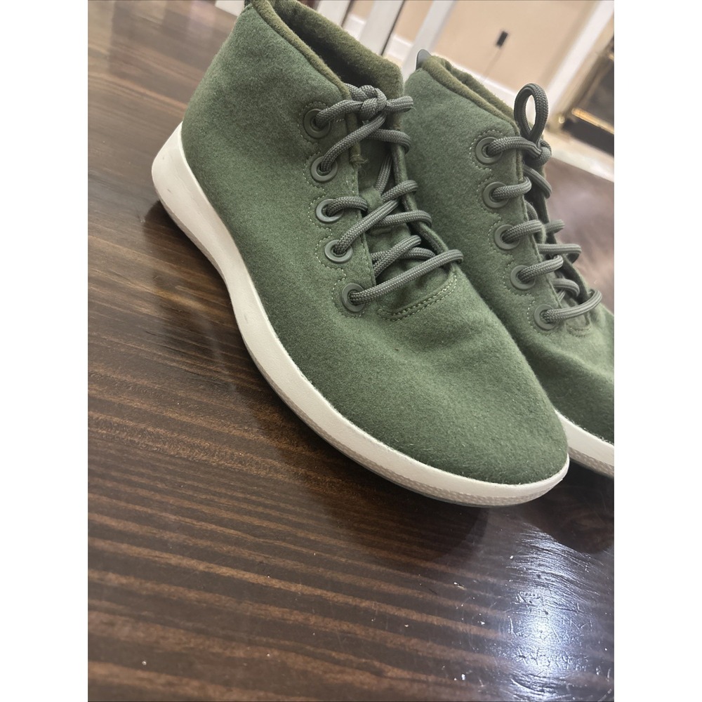 Allbirds Mens Tree Toppers TT Merino Wool Olive Green High Top Sneakers Size 10